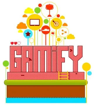 Gamify Illustrazione stock