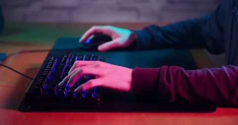 Gaming accessories close up shot Stock Footage 104208853