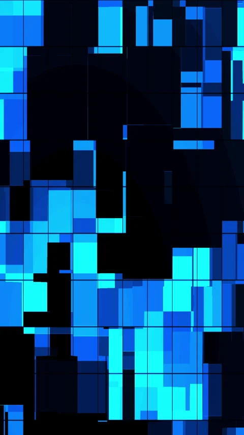 Gaming background with an abstract blue and black pattern. 스톡 동영상 305717347