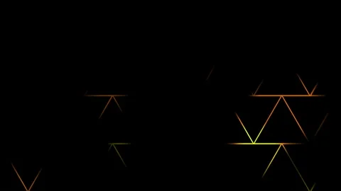 Gaming background with a triangle pattern in yellow and orange colors that .. Stock Footage 322748596