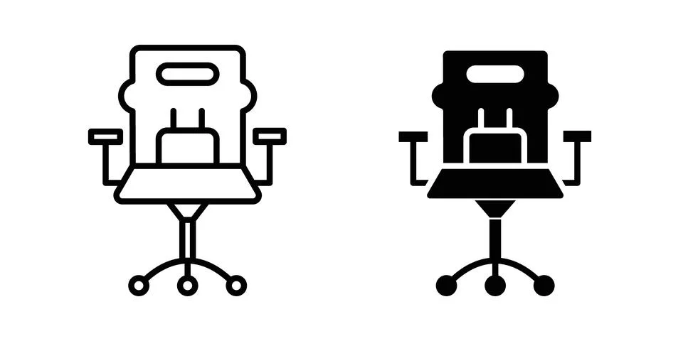 Gaming chair icon vector editable eps10 Stock Illustration