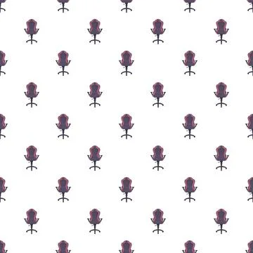 Gaming chair pattern forming a vibrant seamless background Stock Illustration