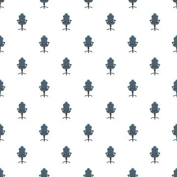 Gaming chair pattern repeating seamless background design Stock Illustration