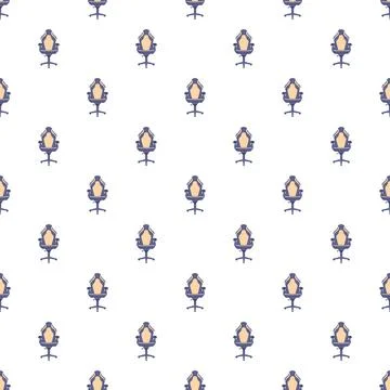 Gaming chair seamless pattern repeating wallpaper design Stock Illustration