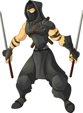 Gaming character ninja Stock Illustration