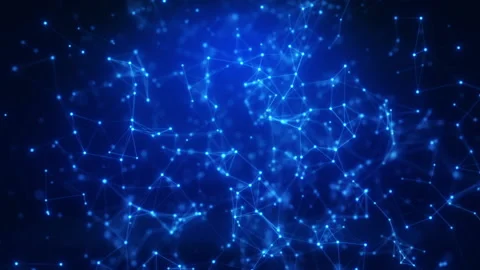 Gaming cloud computing technology dots background Stock Footage 233485691