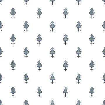 Gaming computer chair seamless pattern repeating background Stock Illustration