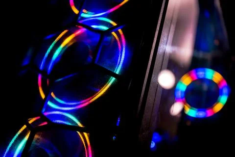 Gaming Computer Fan 스톡 사진