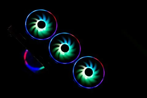 Gaming Computer Fan 스톡 사진