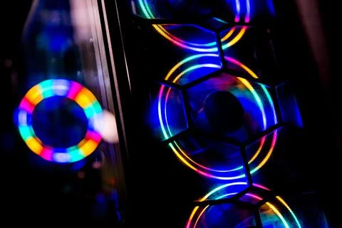 Gaming Computer Fan 스톡 사진