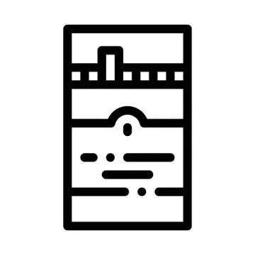 Gaming Computer Icon Vector Outline Illustration Stock Illustration