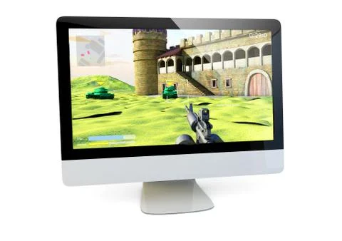 Gaming computer Stock Illustration