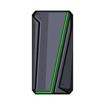 Gaming computer tower illustration for e sports concepts Stock Illustration
