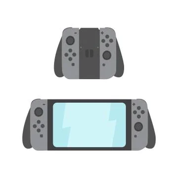 Gaming console. New system. Stock Illustration