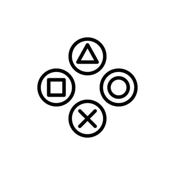 Gaming Controller Button. Vector icon. Stock Illustration