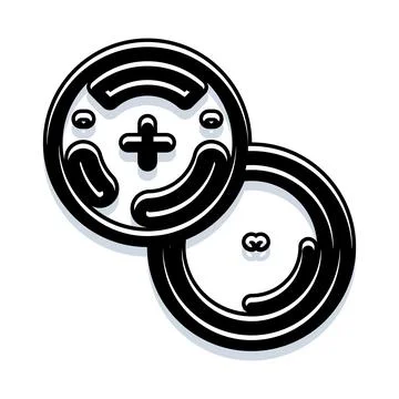 Gaming controller buttons creating a happy face icon Stock Illustration