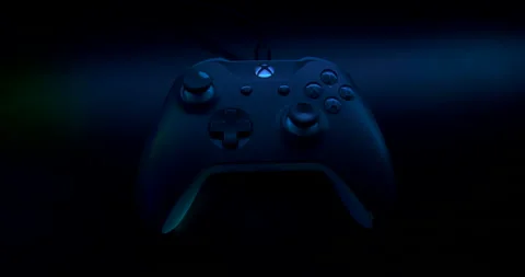 Gaming Controller with Colorful lights and flashes Xbox 4K Stock Footage 170960231