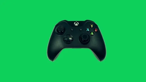 Gaming controller on green screen Stock Footage 300413393