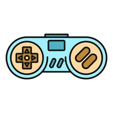 Gaming controller icon representing digital entertainment and play Stock Illustration