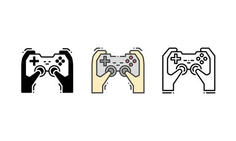Gaming Controller Icon - Representing Hobby and Entertainment Illustrazione stock