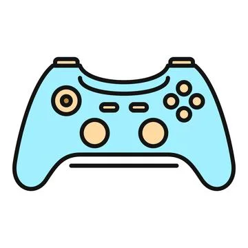 Gaming controller icon representing leisure and digital entertainment Stock Illustration