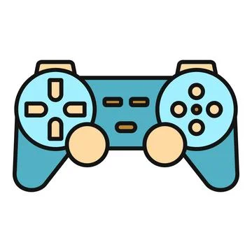 Gaming controller illustrating video game hobby and leisure 스톡 일러스트
