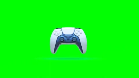 Gaming Controller Operating on green background Vidéo 314935173