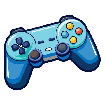 Gaming Controller or Gamepad for Video Games Stock Illustration