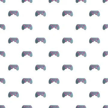 Gaming controller pattern representing video game design 스톡 일러스트