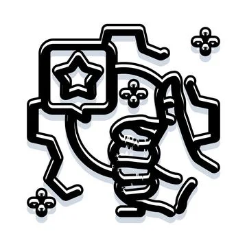 Gaming controller reaching a star achievement concept Stock Illustration