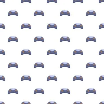 Gaming controller seamless pattern creating a fun background イラスト素材