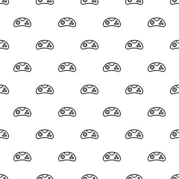 Gaming controller seamless pattern for entertainment background Stock Illustration