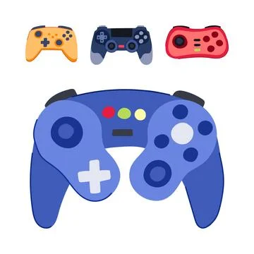 Gaming controllers set vector illustration concept Stock Illustration