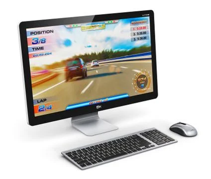 Gaming desktop computer Stock Illustration