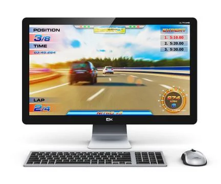 Gaming desktop computer Stock Illustration