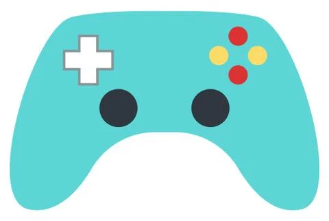 Gaming Device, Controller Object, Joystick Vector Illustrazione stock