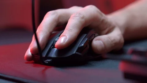 Gaming Device Mouse Stock Footage 129906338
