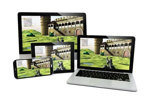 Gaming devices Stock Illustration