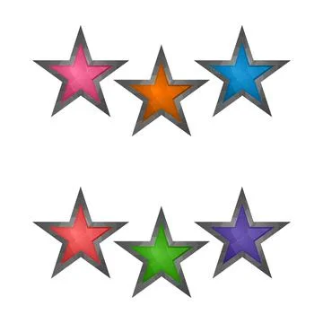 Gaming elements isolated on white background. Design for computer game. Symbols 库存插图