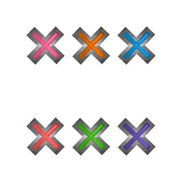 Gaming elements isolated on white background. Design for computer game. Symbols 스톡 일러스트