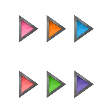 Gaming elements isolated on white background. Design for computer game. Symbols Illustrazione stock