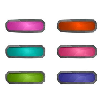 Gaming elements isolated on white background. Design for computer game. Symbols 스톡 일러스트