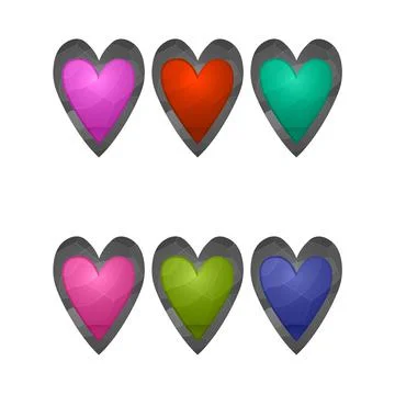 Gaming elements isolated on white background. Design for computer game. Symbols Illustrazione stock