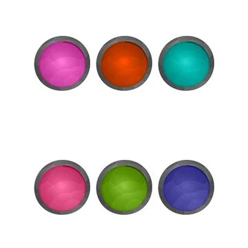 Gaming elements isolated on white background. Design for computer game. Symbols 스톡 일러스트