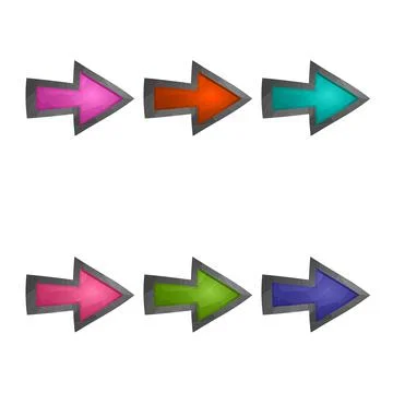 Gaming elements isolated on white background. Design for computer game. Symbols 스톡 일러스트