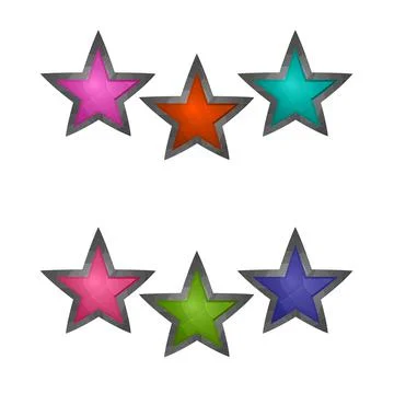 Gaming elements isolated on white background. Design for computer game. Symbols Stockillustratie