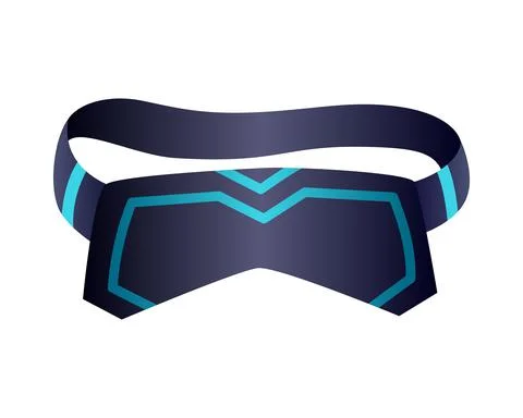 Gaming equipment. Virtual reality glasses for gaming entertainment. E-sport Stock Illustration