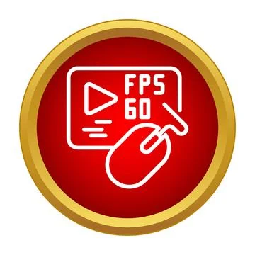 Gaming experience showing high frame rate fps 스톡 일러스트