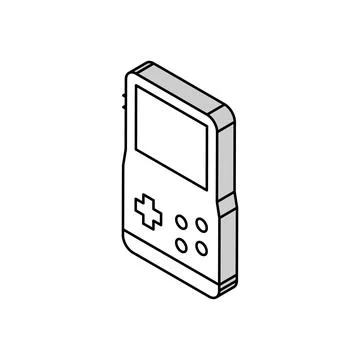 Gaming geek isometric icon vector illustration sign Stock Illustration