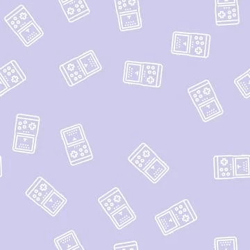 Gaming geek line seamless pattern sign Illustrazione stock